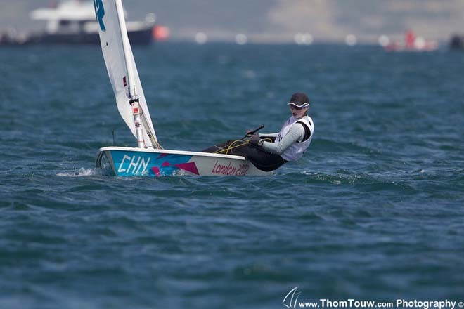 Lijia Xu (CHN), Laser Radial - London 2012 Olympic Sailing Competition © Thom Touw http://www.thomtouw.com
